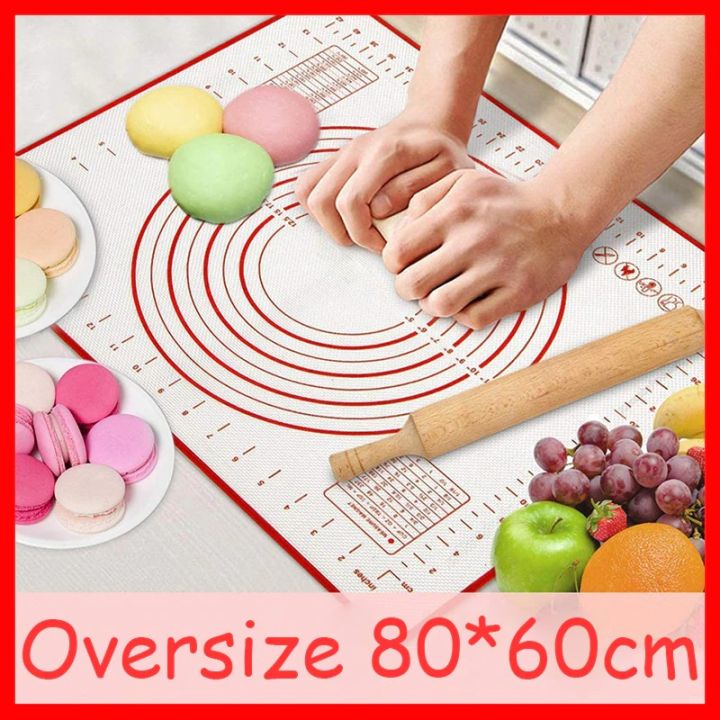 [ SG Ready Stock] Silicone Dough Mat Flour pad Heat Resistance Rolling ...