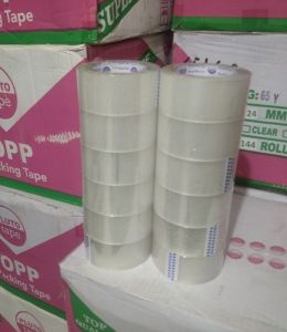 Lakban Bening 45 MM x 90 Yard Bc 6 Roll / Perekat