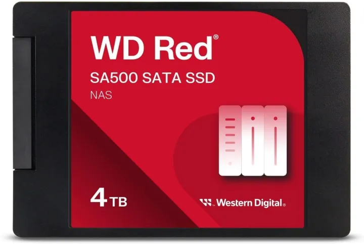 Western Digital 4TB WD Red SA500 NAS 3D NAND Internal SSD SATA III 6 Gb/s 2.5 Inch 7mm Up to 560 MB/s WDS400T2R0A