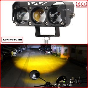 Lampu Tembak SQL 3 Mata LED ECO Laser Gun Foglamp DC 9-36V 20W Kuning Putih Waterproof MS