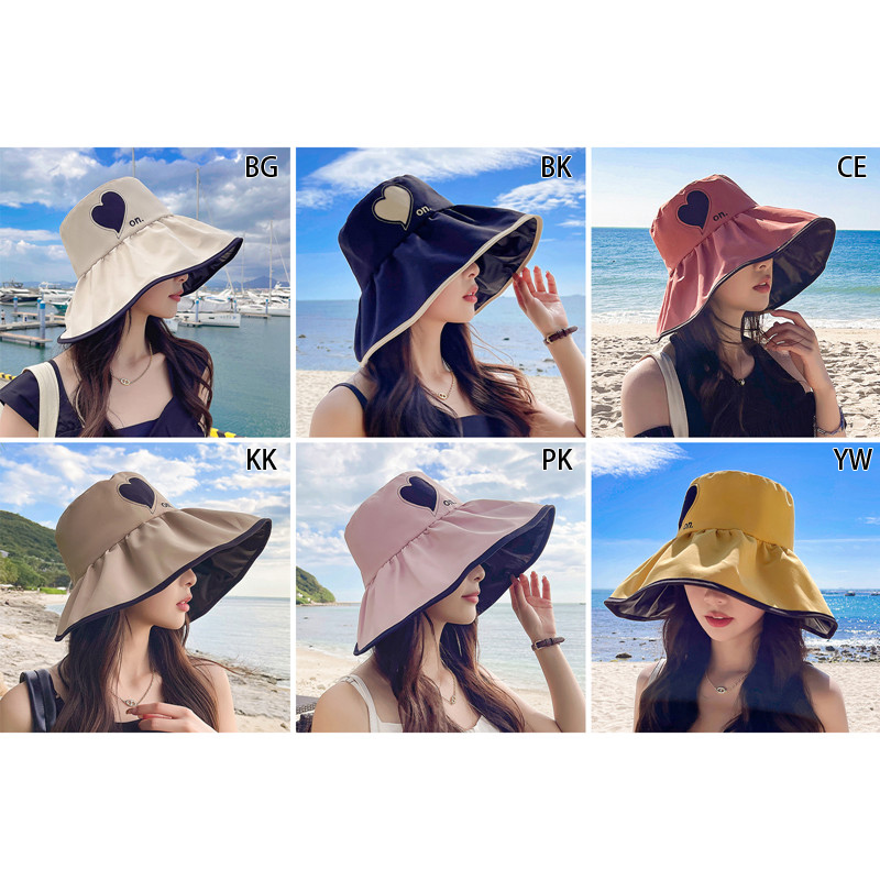 Pălărie de soare pliabilă Johnshine pentru femei și fete, vară, pălărie de pescar, vizor, capac anti-UV, cu bor larg, cu protecție solară, capace din bumbac_voghion.com