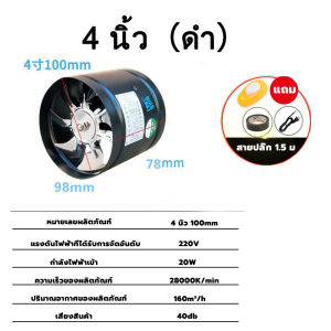 มีสต็อกพร้อมส่งจากไทย🔥พัดลมระบายอากาศ 4 นิ้ว 6 นิ้ว พัดลมดูดอากาศ 2800 หมุนต่อนาท พัดลมห้องครัว พัดลมดูดควันน้ำมัน เสียงเงียบ พัดลมระบายอากศ พัดดูดอากาศ