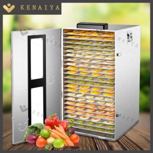KENAIYA เครื่องอบผลไม้ เครื่องอบลมร้อน เครื่องอบผลไม้แห้ง ระบบลมร้อน เครื่องอบผลไม้ รุ่นใหม่ ถังเช่า สมุนไพร ชาดอกไม้ จุได้เยอะ Household fruit dryer fruit จำนวน 18ชั้น/22 ชั้น - Lazada