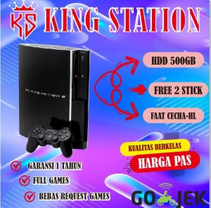 PS 3 FAT PLAYSTATION 3 FAT HDD 500GB FREE 2 STIK FULL GAMES