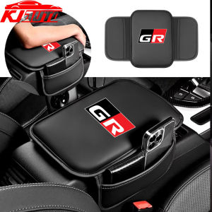 Nissan Navara Car Armrest Box Height Pad Universal Leather Armrest Cushion with Pocket Central Memory Cotton Elbow Support Armrest Storage Interior Accessories