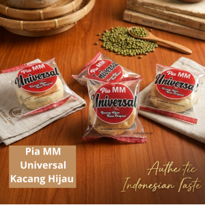 10 bungkus Pia MM Universal Kacang Hijau Original - Bakpia Isi Kacang Ijo Asli Enak & Lembut A