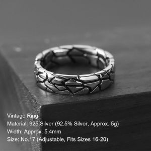 Velishy Jewelry Womens Twist Chain Ring - Non-Fading Finish Unique Minimalist Design With Adjustable Open Band