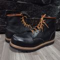 Xrider Safety Boots Moc toe redwing full black Cow Leather. 