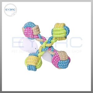 High Quality Braided Cotton Chewing Toys for Pets Rope Tug Toy Cotton Balls & Frisbee for Interactive Play and Training