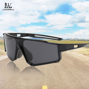 แว่นตากันแดดขับรถ LouisWill แว่นตากันแดดขี่จักรยานกลางแจ้งแว่นกันแดดโพลาไรซ์ TAC ทุกเพศแว่นตากันแดดป้องกันทรายยืดหยุ่นออกแบบสี UV400แว่นตาใส่วิ่งสำหรับผู้ชายผู้หญิง