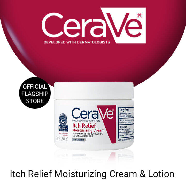 Cerave Itch Relief Moisturizing Cream Antibacterial Anti Eczema Body Moisturizer Cream Lazada Ph 4167