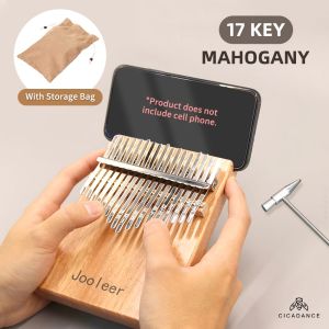 17key thông minh kalimba với ứng dụng trò chơi được lựa chọn gỗ gụ dễ dàng để tìm hiểu tập thể dục ngón tay cái piano acoustic ngón tay Piano cụ cho trẻ em mới bắt đầu christmasgift