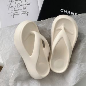 Free Shipping 6Cm Thick-Soled WomenS Flip-Flops Suitable For Summer Wear With Soft Soles Height-Enhancing Design Non-Slip For Indoor Use And Beach Sandals