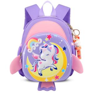 Tas Ransel Anak Premium Karakter Wing Rocket Bunny Bear Unicorn #TA2420 / Backpack Hard Front Sayap Roket / Tas Kualitas Import Anak TK PAUD SD / Tas Bahan Tebal Ringan