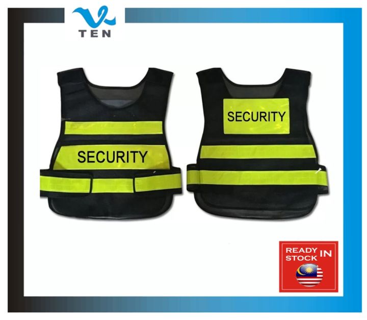 Security Safety Vest Reflector Talli Biru Luminous Reflective 保安 ...