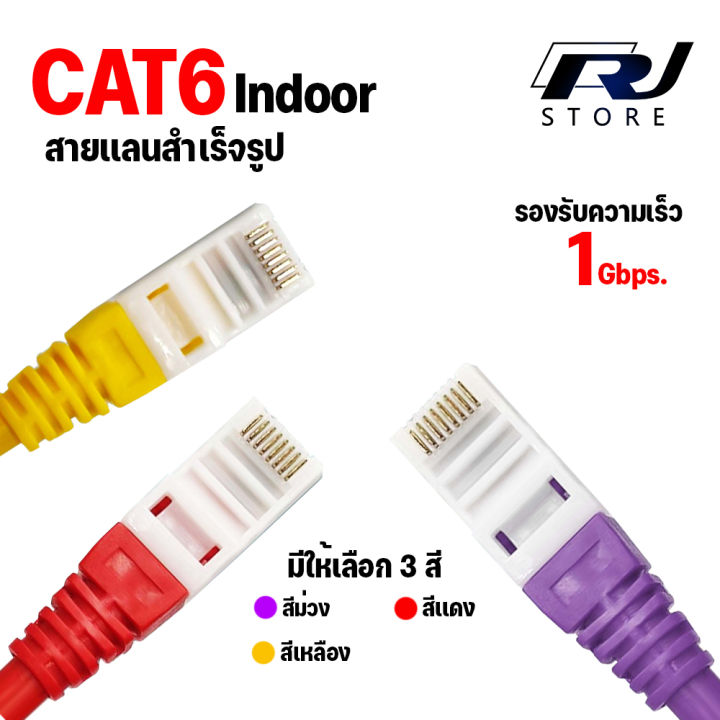 สายแลน Cat6 Ethernet Cable RJ45 Cat 6 สายแลนเน็ต Super Speed สายแลน สาย ...