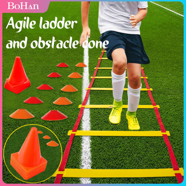 Agility Training Obstacle Rungs Speed Ladder & Sport Cone For Football ...