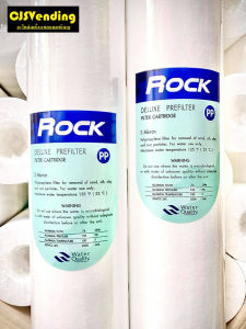 ไส้กรองพีพี10นิ้ว ไส้กรองpp 10 นิ้ว (Rock ยกลัง50ชิ้น) 5ไมครอน ไส้กรองpp ไส้กรองน้ํา ไส้กรองน้ําดื่ม ไส้กรองเครื่องกรองน้ํา ไส้กรองตู้น้ํา PP10 นิ้ว
