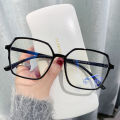 Kacamata Anti Radiasi Lensa Square Replaceable Besar Frame Transparan Kacamata Pelindung UV400 Untuk Pria Dan Wanita AR 001. 