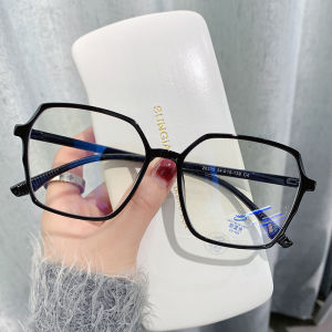 Kacamata Anti Radiasi Lensa Square Replaceable Besar Frame Transparan Kacamata Pelindung UV400 Untuk Pria Dan Wanita AR 001