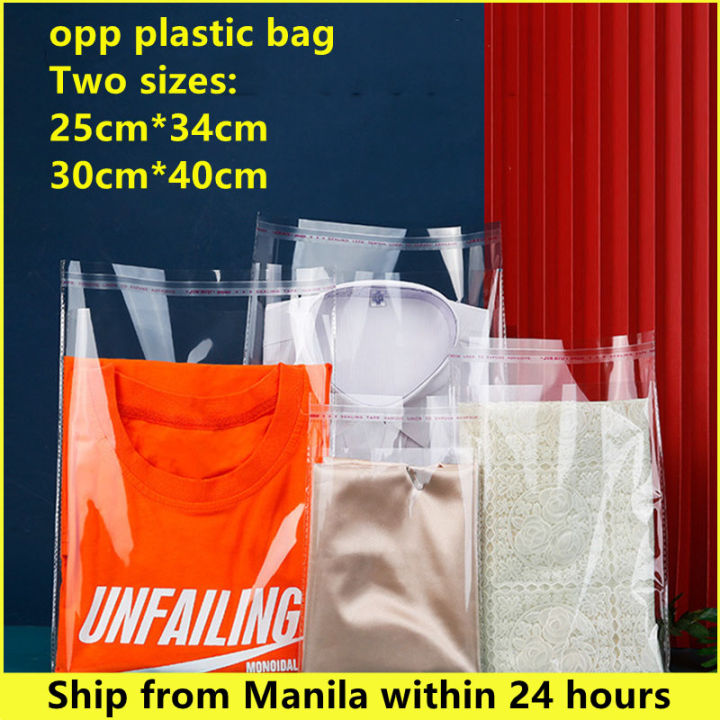 Plastic bag for clothes and packaging Transparent/Clear OPP Self-Adhesive  Lazada PH