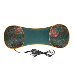 Gối Ngải Cứu Cắm Điện Làm Nóng Cổ Giúp Giảm Đau Vai Gáy Cổ Gối Kê Cổ Thảo Dược Hương Thơm Thảo Mộc