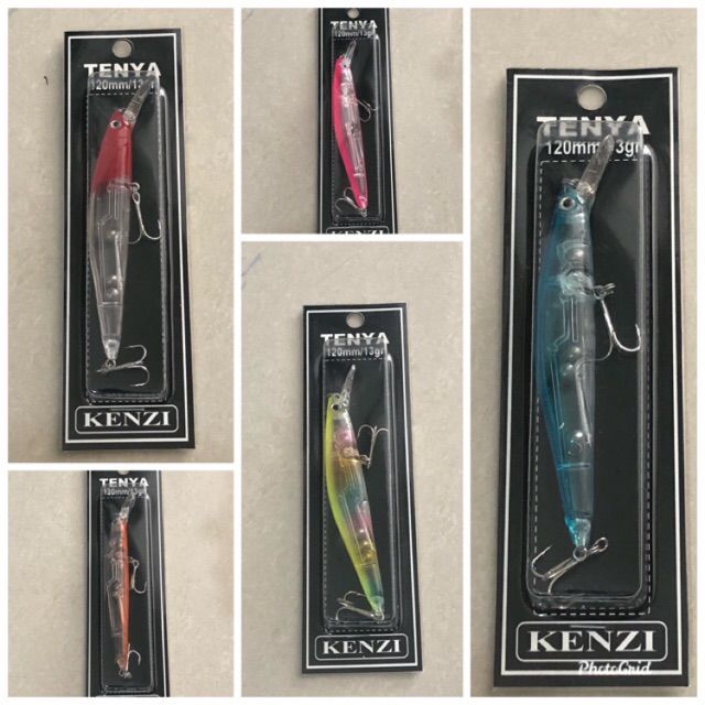 Minnow Lure Transparant Berat 13 gram Panjang 12 cm Kenzi Tenya