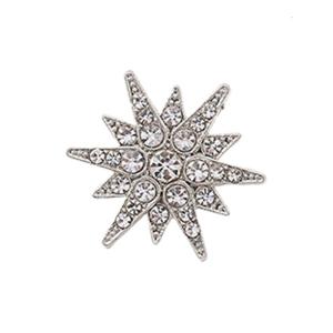 Versatile Star Shaped Lapel Pin Premium Alloy Construction Subtle Brooch Piece For Business Attire Weekends Outfits