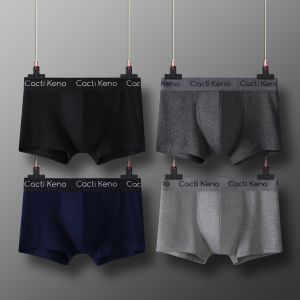 Men Underwear boxers Cotton Breathable Soft Elastic Breifs M To 5XL