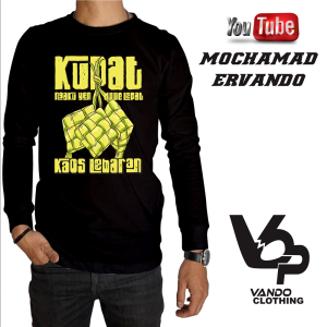 Kaos Lengan Panjang Pria Ramadhan Kupat Distro Terbaru