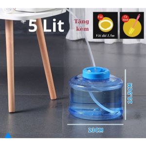 Bình Đựng Nước Trong Suốt Can Đựng Nước Từ 3Lit - 28Lit Kèm Vòi Dự Phòng + Nắp Đậy + Ống Nối Dài + Cọ Bình