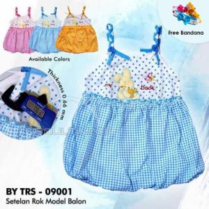 Dress bayi o 6 bulan lengan kutung free bandana/baju bayi perempuan/dress bayi perempuan gratis bandana/dress bayi 0 6 bulan/dres bayi cantik murah