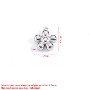 Stainless Steel KT Cat Pendant Jewelry diy Necklace Bracelet Accessories 18k Gold Apple Pendant Bow Charms