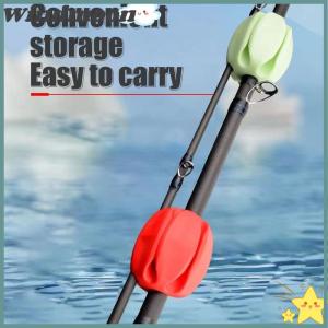 [Windmoon]🌟🌟【Hot Sale】🎈 Silicone Fishing Rod Holder Straps 5 Hole Lightweight Fishing Tackle Ties Fishing Accessories Silicone Fishing Rod Storage