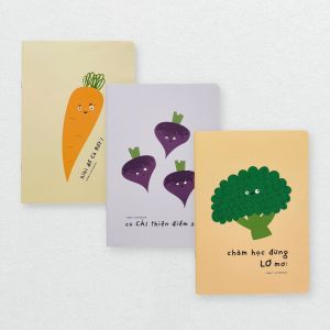 Vở kẻ ngang 120 trang Crabit tập học sinh ghi chép sáng tạo studygram - Vitamin học giỏi