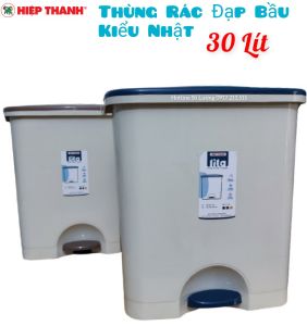 🌱 Thùng rác đạp nhựa Kiểu Nhật BẦU 30 Liter Lita 🌱 - Nhựa Hiệp Thành thiết kế sang trọng và tiện dụng
