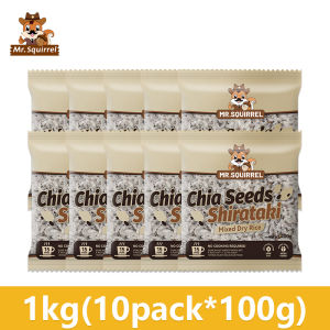 Mr.Squirrel 2 IN 1 Shirataki Rice & Chia Seed 1kg  Low Carb Shiritake Rice Konjac Keto Wholesale Konjak Rice