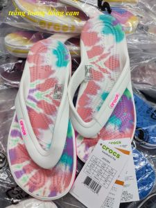 Crocs - Dép xỏ ngón baya họa tiết Nam nữ hàng có sẵn dép đi biển Pb252