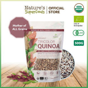 Natures Superfoods Organic Tricolor Quinoa Seeds 500g | Whole Grain l Quality Protein l Fiber