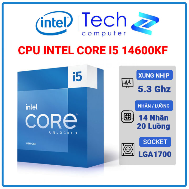 CPU Intel Core I5 14600KF New Box Bảo Hành 3 Năm | Lazada.vn