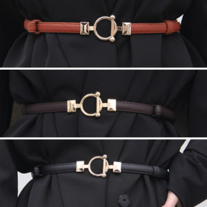 Bayar Di Tempat - Ikat Pinggang Fashion Style Untuk Wanita / Ikat Pinggang Gesper Kulit Kecil Casual