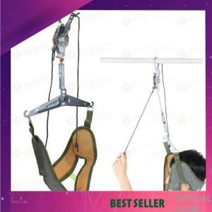 ที่ยืดคอ Traction Belt แก้ปวดคอ ดึงคอยืดกระดูกสันหลัง ผ่อนคลายต้นคอ ปรับระดับง่าย