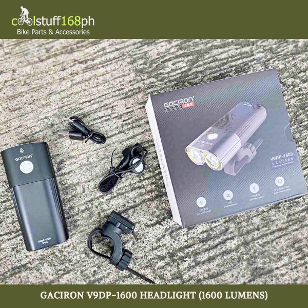 CS168ph GACIRON V9DP-1600 USB Rechargeable Dual Headlight (1600