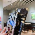 TYH Fashion Glitter Plaid Flower Phone Cases For Honor X8 X9 X7 X6 X40 GT X40i X30i X30 Max X20 X20SE 5G 4G Anti-vibration case Finger ring bracket quadrilateral anti-drop casing. 