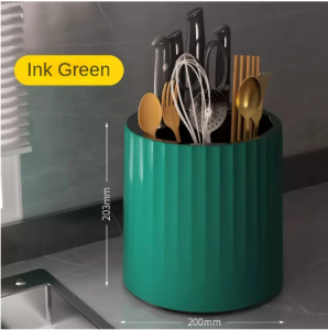 360 Degrees Rotating Kitchen Knives Holder Multi-Functional Knife Stand Fork Chopsticks Shelf Storage Creative Utensil