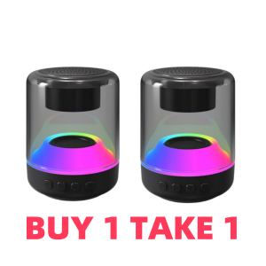 Colorful LED Light Effect Bluetooth Speaker Stereo Wireless Speaker Power Handfree Bluetooth Speakers Portable Outdoor Mini Speaker Sound Box Bass Subwoofer Music Player