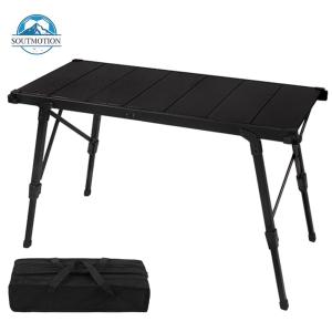 【New Arrival】Aluminum Alloy Camping Table with Adjustable Height IGT Table with Carrying Bag Outdoor Table for Outdoor Camping Picnic