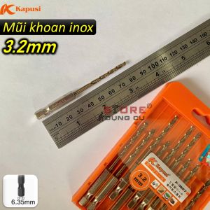 3-12mm Mũi khoan inox đuôi lục giác Kapusi Japan cao cấp mũi khoan xoắn thép tốc độ cao khoan inox sắt gỗ nhựa...
