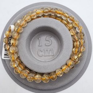 (SG Seller Ready Stocks) High Grade Natural Golden Rutilated Quartz Bracelet 6mm+ 高级天然钛金手串三圈 6+毫米