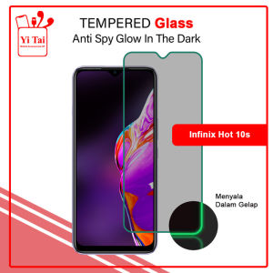 YITAI - Glow In The Dark Tempered Glass Spy Infinix Hot 10 10S